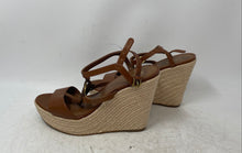 Load image into Gallery viewer, Michael Kors Womens Brown Open Toe Wedge Espadrille Heels Size 8.5M