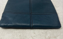Load image into Gallery viewer, Fossil Womens Maddox Blue Pebbled Leather Adjustable Strap Zip Top Crossbody Bag