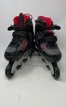 Load image into Gallery viewer, Airwalk Unisex AK-168 Black And Red Adjustable Fit Inline Skates Size 6-7