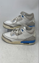 Load image into Gallery viewer, Nike Kids Air Jordan 3 Retro DM0967-101 White Blue Sneaker Shoes Size 7Y