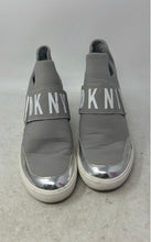 Load image into Gallery viewer, DKNY Womens Cosmos Gray Round Toe Wedge Heel Slip-On Sneakers Shoes Size 8