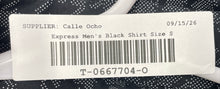 Load image into Gallery viewer, Express Mens 1MX Black Gray Houndstooth Extra Slim Fit Button-Up Shirt Size S