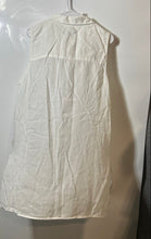 Load image into Gallery viewer, Tahari Womens White Linen Sleeveless Collared Blouse Top Size XL