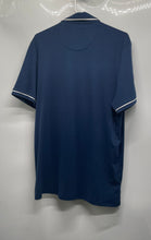 Load image into Gallery viewer, Original Penguin Mens Blue Short Sleeve Spread Collar Polo Shirt Size L/G