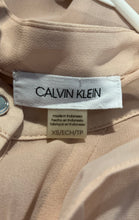 Load image into Gallery viewer, Calvin Klein Womens Beige Long Sleeve Ruffle Button Front Blouse Top Size XS