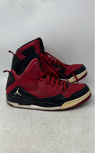 Load image into Gallery viewer, Nike Mens Air Jordan SC 3 629877-601 Red Black Leather Sneakers Shoes Size 11