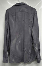 Load image into Gallery viewer, Hugo Boss Mens Black Illusion Wavy Geometric Long Sleeve Button-Up Shirt Size XL