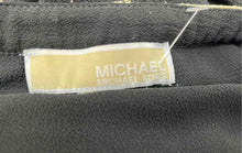 Load image into Gallery viewer, Michael Kors Womens Black Gold Embellished V-Neck Long Sleeve Blouse Top Size M