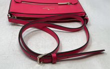 Load image into Gallery viewer, Kate Spade Womens Sadie North South Pink Leather Double Zip Crossbody Handbag