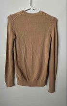 Load image into Gallery viewer, Tommy Hilfiger Womens Brown Cable-Knit Long Sleeve Pullover Sweater Size XS