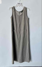 Load image into Gallery viewer, Harve Benard Womens Gray Square Neck Sleeveless Back Zip Shift Dress No Size