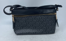 Load image into Gallery viewer, Jones New York Womens Black Gray Signature Print Adjustable Strap Crossbody Bag