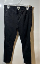 Load image into Gallery viewer, J.Crew Womens Toothpick Black Denim Dark Wash 8" Skinny Jeans Pants Size 29