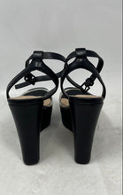 Load image into Gallery viewer, Aldo Womens Verly Black Ankle Strap Wedge Heel Platform Sandals Size 7