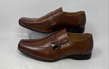 Load image into Gallery viewer, Bruno Marc Mens Brown Leather Slip-On Square Toe Loafer Dress Shoes Size 10