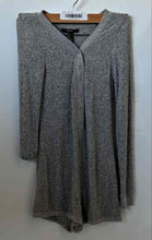 Load image into Gallery viewer, Forever 21 Womens Gray Heather Knitted Long Sleeve V-Neck Sweater Dress Size L