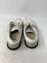 Load image into Gallery viewer, Footjoy Womens 48357 White And Gray Leather Lace-Up Oxford Golf Cleats Size 8M