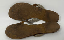 Load image into Gallery viewer, Authentic Tory Burch Womens Thora Brown Slip-On Thong Sandals Size 7 M