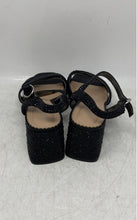 Load image into Gallery viewer, Kelly & Katie Womens Liliena Black Sequin Block Ankle Strap Heels Size 8M