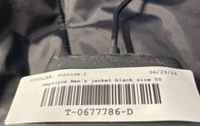 Load image into Gallery viewer, Neptune Garment Co. Mens Black Long Sleeve Lined Full-Zip Varsity Jacket Size 50