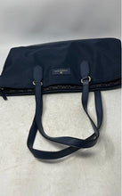 Load image into Gallery viewer, London Fog Womens Navy Blue Inner Pockets Double Handle Zipper Tote Purse