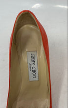 Load image into Gallery viewer, Authentic Jimmy Choo London Womens Orange Pump Heels Size EUR 36 Worn/Stained