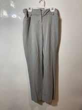 Load image into Gallery viewer, Express Womens Columnist Gray Flat Front Straight Leg Trouser Pants Size 2R