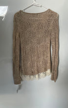 Load image into Gallery viewer, INC International Concepts Womens Beige Open-Knit Pullover Sweater Size M W/ Tag