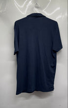 Load image into Gallery viewer, Calvin Klein Mens Blue Short Sleeve Collared Lightweight Button-Up Shirt Size L