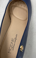 Load image into Gallery viewer, Modare UltraConforto Womens Blue Slip-On Round Toe Block Pump Heels Size 8