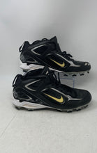 Load image into Gallery viewer, Nike Mens Land Shark Mid 317238-011 Black White Lace-Up Football Cleats Size 12