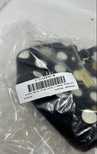 Load image into Gallery viewer, Betsey Johnson Womens Black White Golden Tone Polka Dot Mini Satchel Purse