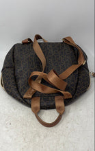 Load image into Gallery viewer, Calvin Klein Womens Brown Signature Print Leather Adjustable Strap Backpack