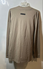 Load image into Gallery viewer, Fear Of God Essentials Mens Dark Taupe Cotton Long Sleeve T-Shirt Size XL