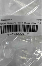 Load image into Gallery viewer, Not Rated Womens Illana Gold-Tone Glitter Lace-Up Sneaker Shoes Size 7.5