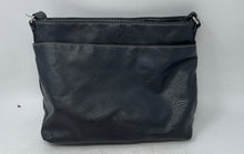 Load image into Gallery viewer, Rosetti Womens Black Leather Adjustable Strap Outer Pockets Lined Crossbody Bag