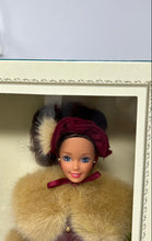 Load image into Gallery viewer, Mattel Victorian Elegance Burgundy Faux Fur Outfit Fashion Doll