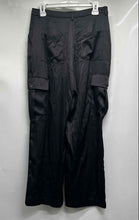 Load image into Gallery viewer, DKNY Womens Black Flat Front Slash Pockets Straight Leg Cargo Pants Size 8P