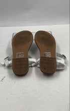 Load image into Gallery viewer, Mossimo Supply Co. Womens White Faux Leather Ankle Strap Thong Sandals Size 7