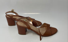 Load image into Gallery viewer, Casanova Womens Brown Leather Open Toe Chunky Heel Ankle Strap Sandals Sz EUR 39