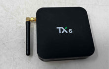 Load image into Gallery viewer, Tanix Model TX6 Black Android TV Box Media Player USB And HDMI Ports Not Tested