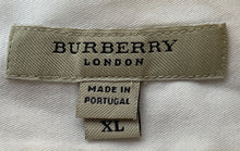 Load image into Gallery viewer, Authentic Burberry London Mens White Cotton Long Sleeve Button-Up Shirt Size XL