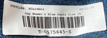 Load image into Gallery viewer, Gap Womens Blue Denim Dark Wash Stretch Pockets Wide-Leg Jeans Size 25/0P