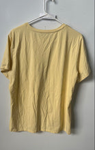 Load image into Gallery viewer, Karl Lagerfeld Womens Yellow Round Neck Short-Sleeve Pullover T-Shirt Size XL