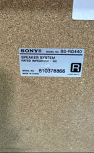 Load image into Gallery viewer, Set Of 2 Sony SS-RG440 Silver Black 3-Way Wired Bookshelf Speakers Not Tested