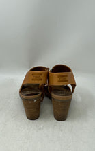 Load image into Gallery viewer, Toms Womens Majorca Brown Leather Cut-Out Block Ankle Strap Heels Size W7.5