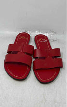 Load image into Gallery viewer, J.Crew Womens Cyprus Red Leather Slip-On Open Toe Slide Sandals Size 8.5