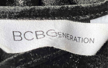 Load image into Gallery viewer, Bcbgeneration Womens Black Spaghetti Strap Pleated Bodycon Dress Size 8