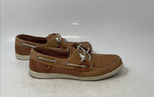 Load image into Gallery viewer, Sperry Womens STS86822 Beige Leather Moc Toe Slip-On Boat Shoes Size 8.5