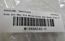 Load image into Gallery viewer, Nike Kids Air Max Nova White Black Red Lace-Up Low Top Running Shoes Size 7Y